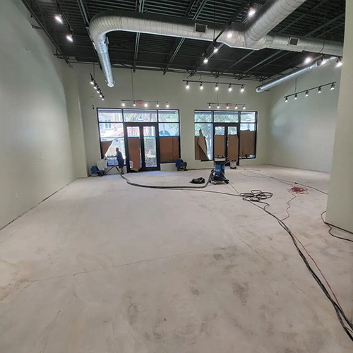 Concrete sealing before